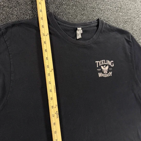 Y2K Teeling Whiskey T-Shirt Mens XL Black Phoenix Graphic Alcohol Grunge Skater - Picture 4 of 8